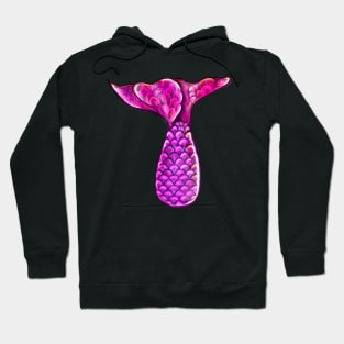 Mermaid tail - pink, shiny and magical Hoodie